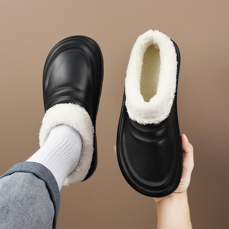 EVA Chef Shoes, Winter Cotton Slippers, Hotel Work Shoes, Waterproof and Non Slip Soft Soled Safety Shoes