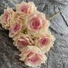 Artificial Roses Bundle Silk Fake Flowers Wedding Decor Simulation Flower Diamond Red Blue Rose el Garden Decoration Plant