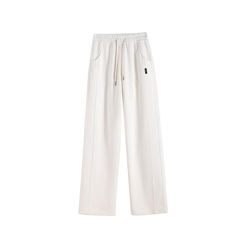Women's High Waist Loose Candy Color Wide Leg Pants - Versatile Slim Fit for Spring and Autumn