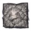 White Project FLORIS SILK SCARF_BLACK