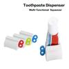 1 Pc Rolling Tube Toothpaste Squeezer Toothpaste Seat Holder Stand Rotate Toothpaste Dispenser for Bathroom