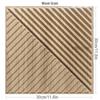 30 x 30 cm, 3D-Kunst-Dekor, 3D-Wandpaneel, Zuschnitt, geometrische Diamanten, geschnitzte Holzfliesen, Klebstoffe, Unterseite, nicht selbstklebender 3D-Wandaufkleber