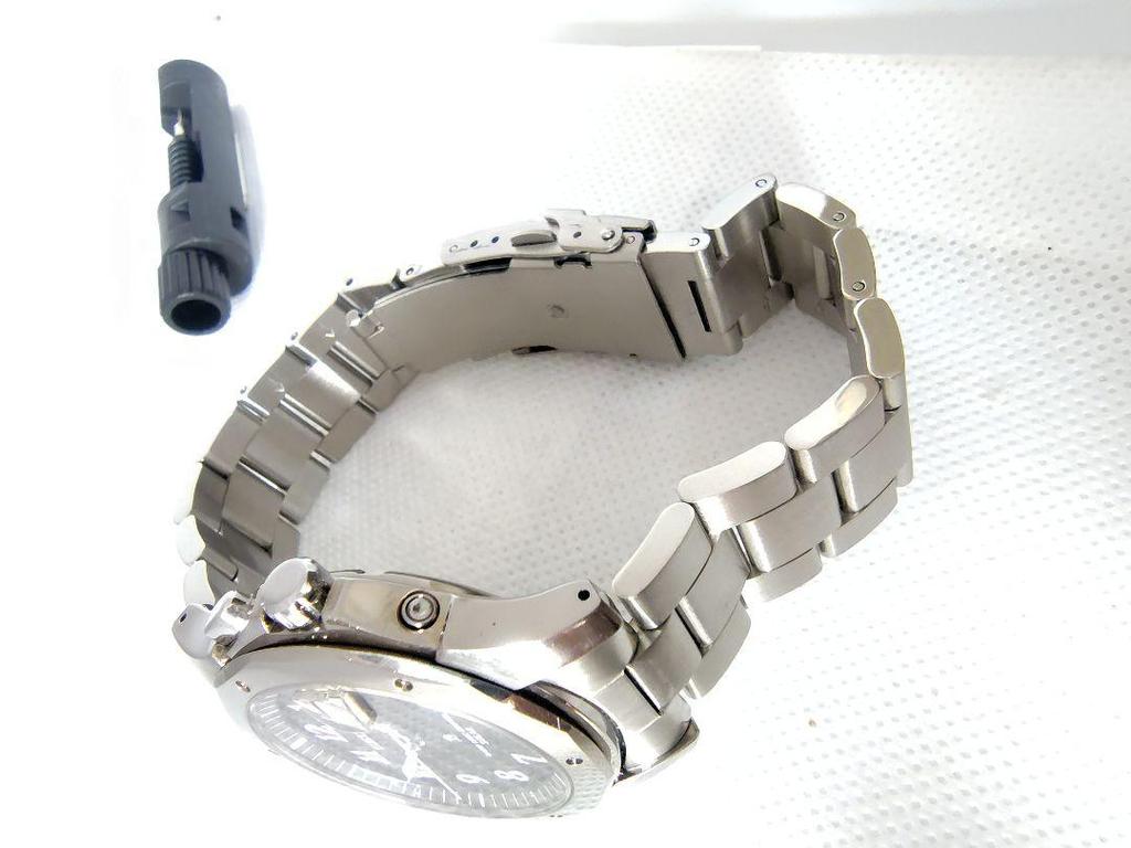 [USED] Radio-controlled solar watch, strap, rare Seiko Brightz titanium