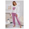 Four Season Style Love European and American Soft and Skin Friendly Comfortable Home Clothes, Long and Short Two-piece Set Pajamas