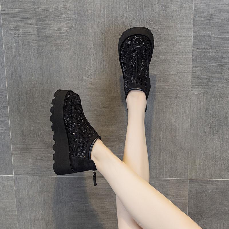 Spring and Summer New Hole Sandals Breathable Thick Sole Heightening Versatile Hollow Casual Shoes Women 161