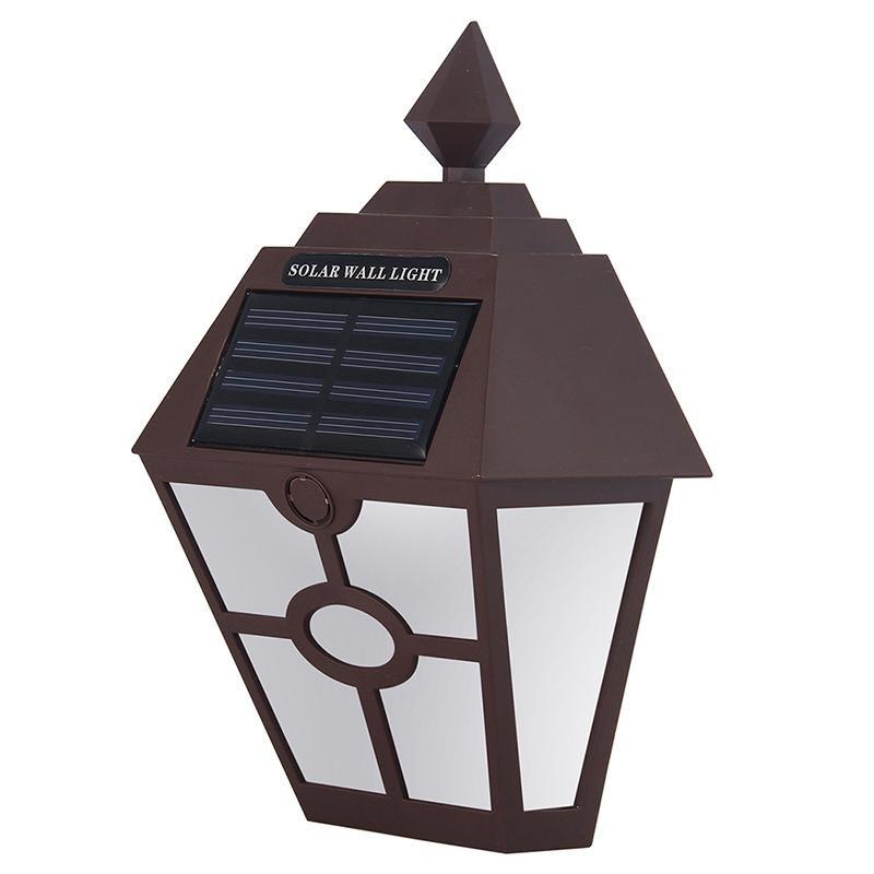 Solar Lights for Wall Porch Garden Fence Powered Outdoor Patio Deck Yard Light Sensor Auto On/Off