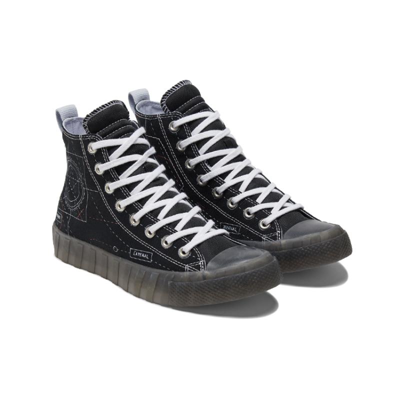 Converse Comfortable Versatile High Top Espadrilles Unisex Black