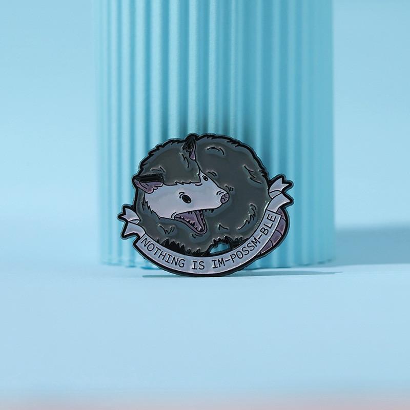 Creative Mouse Shaped Brooch Vibrant Cartoon Design Enamel Pin For Accessories Fashionable