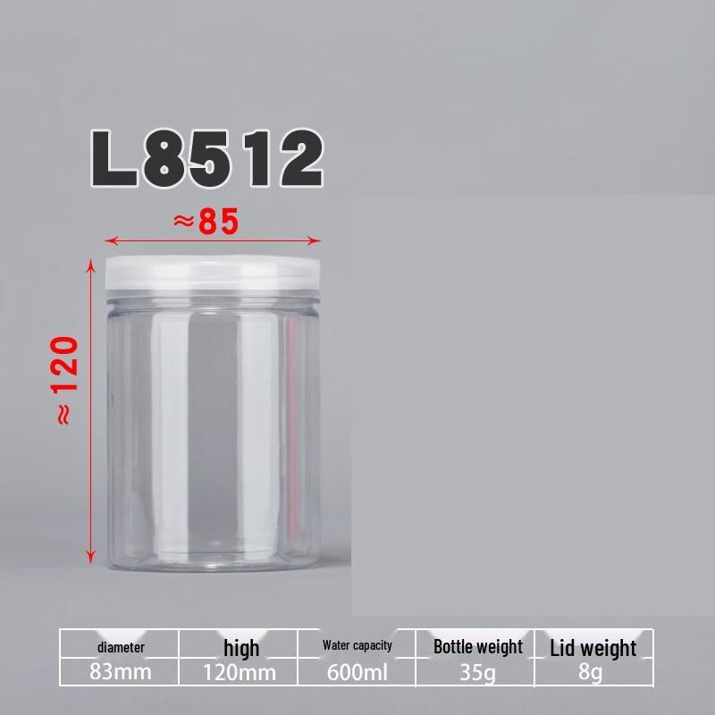 Yunrui Transparent Round Plastic Airtight Jar