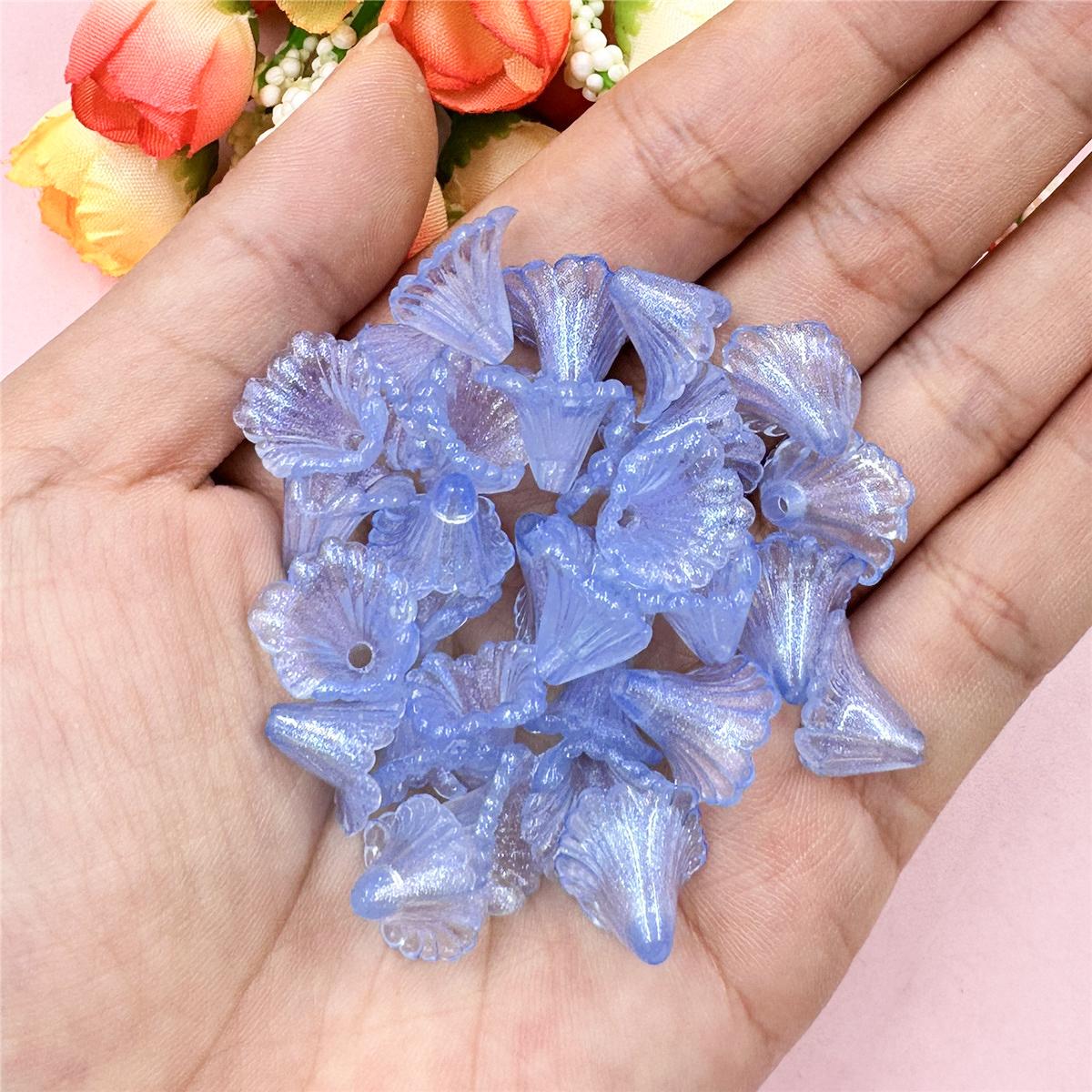 

Креативные свободные бусины, ювелирные аксессуары, 9 цветов, 14,3*10 мм, браслеты, серьги, акриловая ипомея, сделай сам, изготовление ювелирных изделий, 200 шт., ожерелье синий