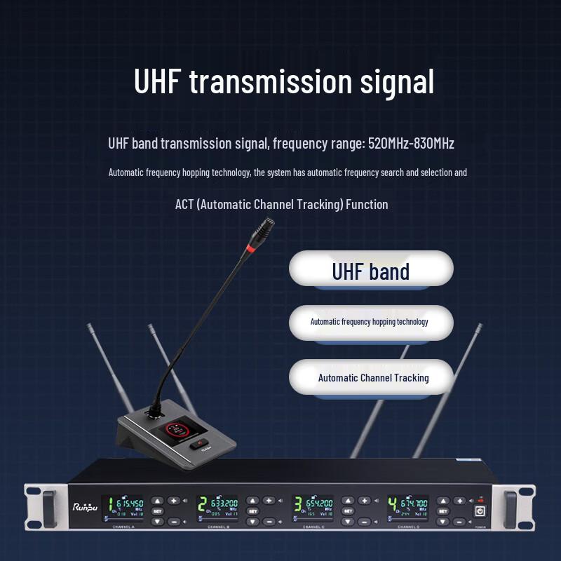 Runpu Professional Wireless UHF Conference Microphone System (CN version)