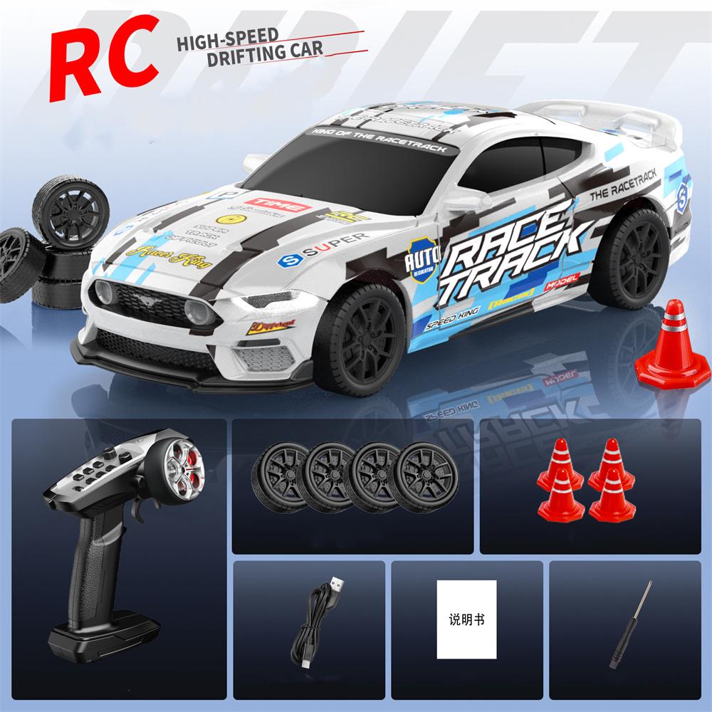 ZY013 RTR 1/43 2.4G 4WD Drift RC Car Mini Full Proportional LED Light Optional Gyro Remote Control High-Speed Vehicles Models