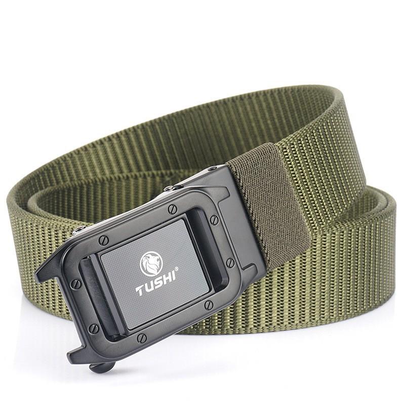 Fashionable All-matching Automatic Men's Belt Outdoor Quick-drying Nylon Casual Canvas