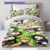 Cartoon Pattern Bedding Quilt Set Quilt Cover Pillowcase Home Decoration Birthday Gift (1 * Duvet Cover + 2 * Pillowcase, Without Core)