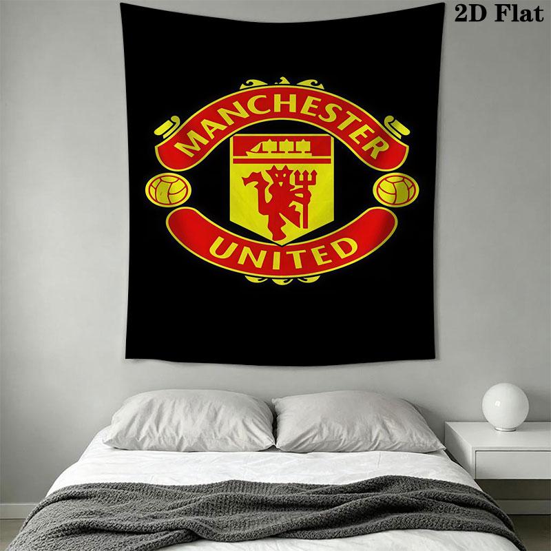 Man Utd A Wall Hanging Printed Fabric Blanket Decorative Tapestries for Bedroom Living Room Home Decor