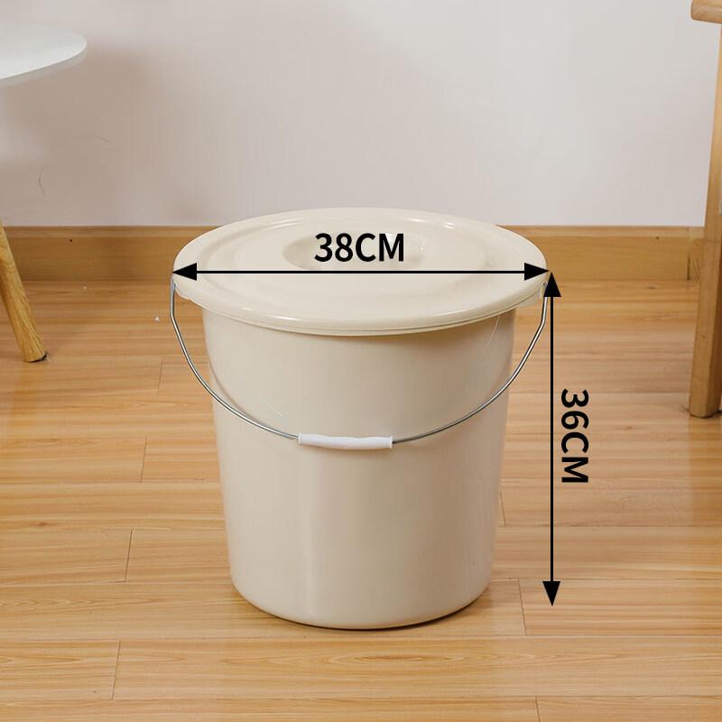 

ZISIZ Large Plastic Household Bucket with Lid