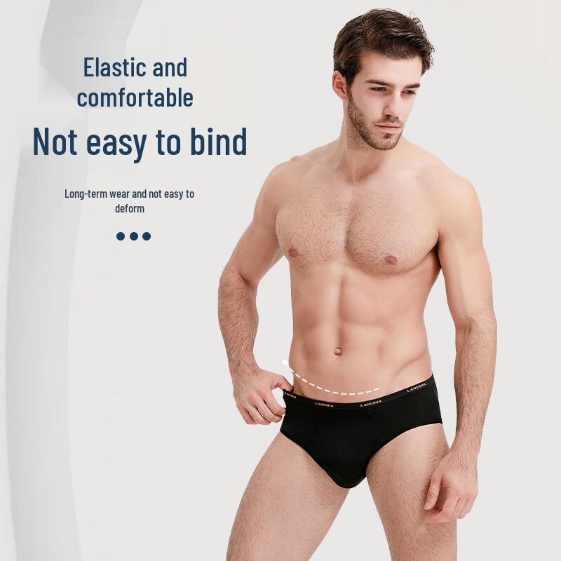 Langsha Men's U-Pouch Breathable Briefs Multi-Pack