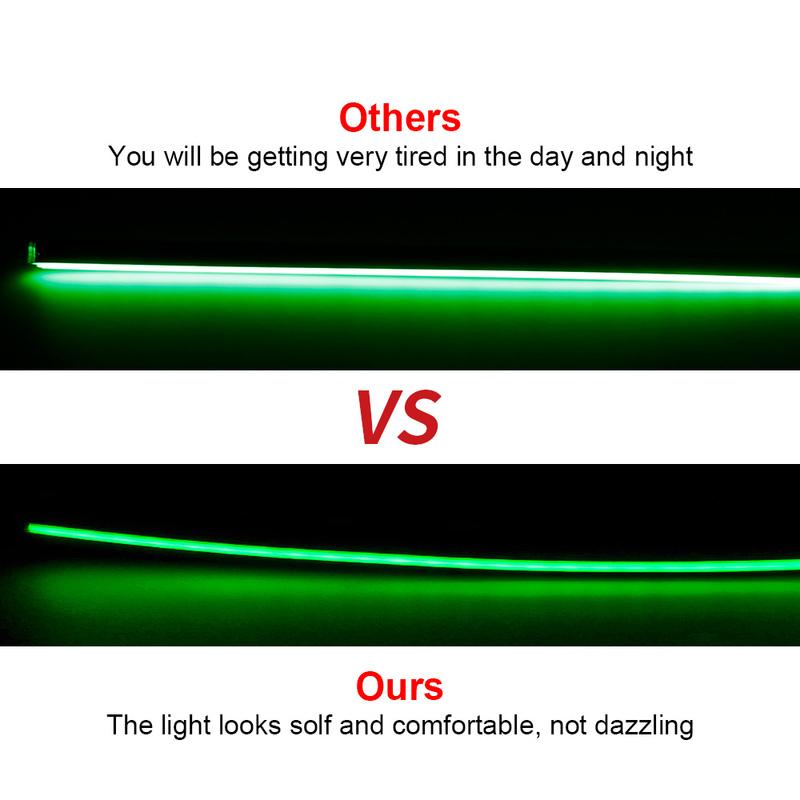 Newest Hidden LED Symphony Dual Zone Car Ambient Light Smoke Matt Black Acrylic Light Strip Interior Decoration Lighting Kit 12V