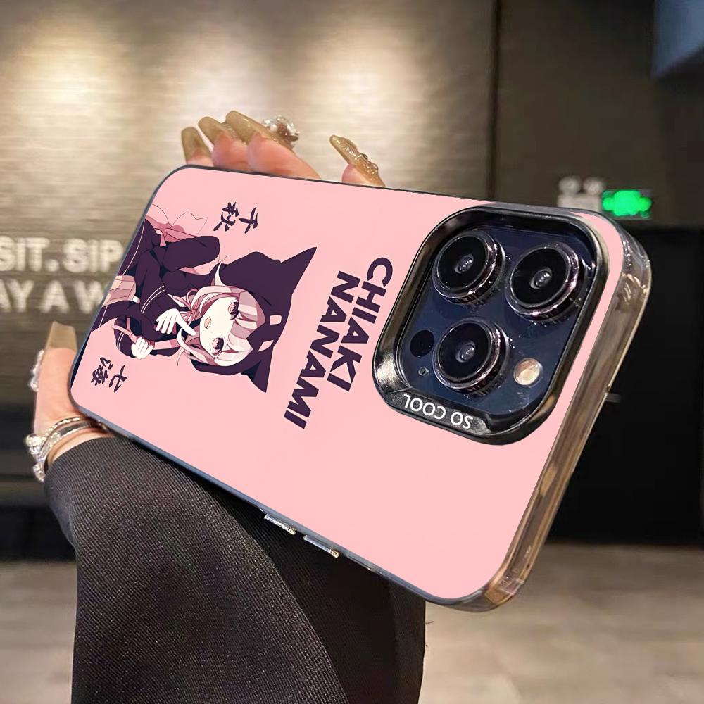 Danganronpa Chiaki Nanami Handyhülle für iPhone 17 16 15 14 13 12 11 X XR XS Air Pro Max Plus Schwarze Bunte Silberne Hülle