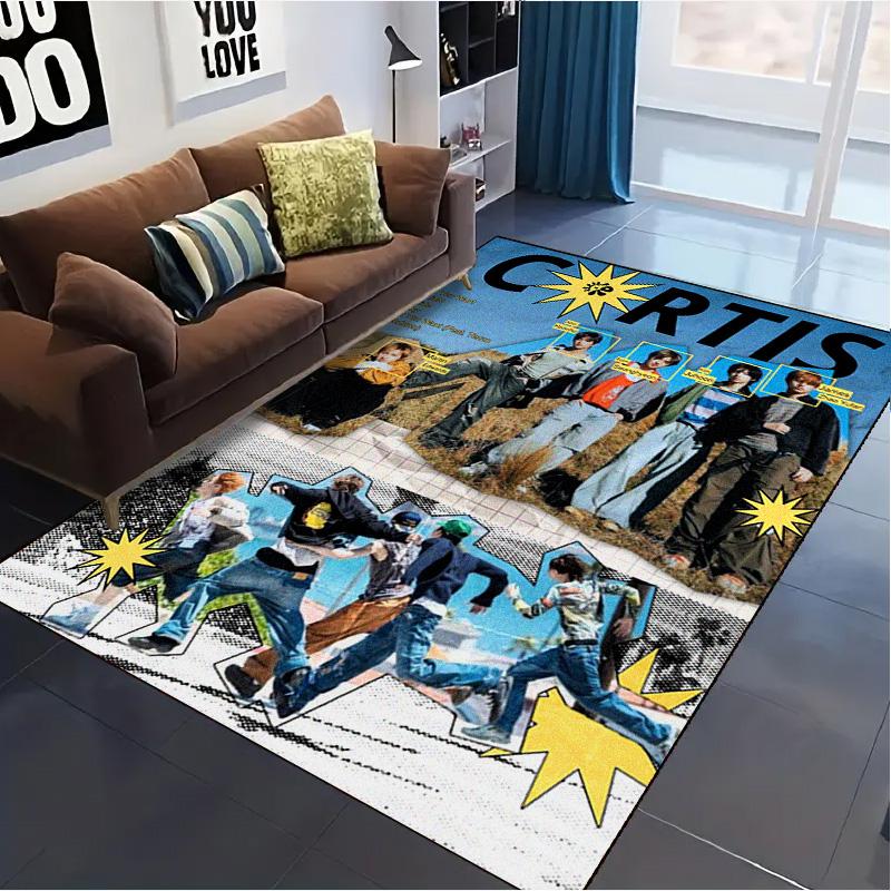 CORTIS Kpop Carpet Rug for Living Room Bedroom Home Sofa Decoration,Kids play Non-slip Floor Mat