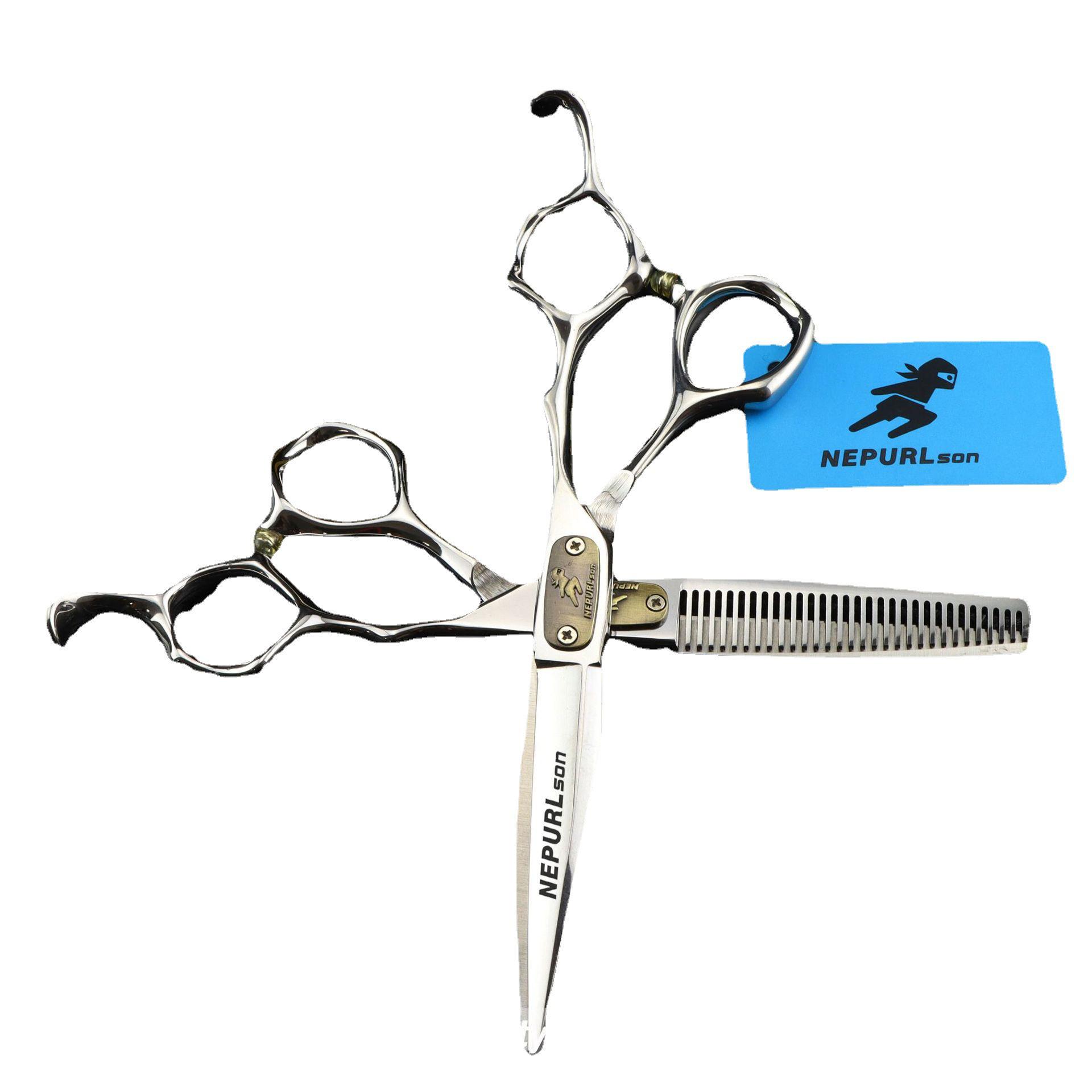 Naipusen FCG-33 Bright Color Thinning Hairdressing Scissors 6.0-inch Thinning Scissors