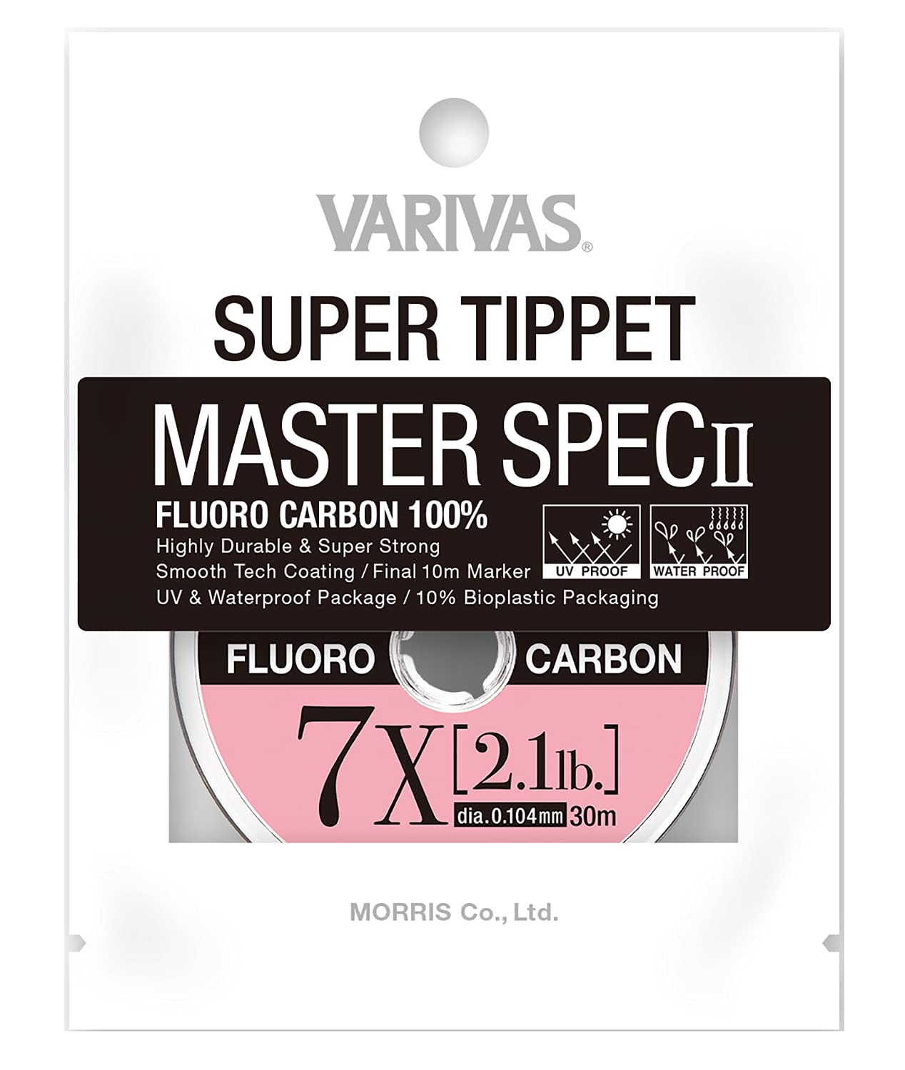 

VARIVAS Super Tippet Master Spec II Fluorocarbon 7X 30m 2.1LB Natural