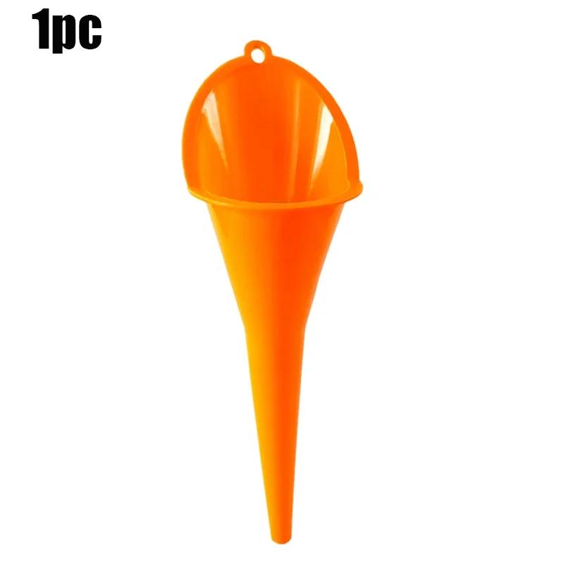 Car Gasoline Oil Fuel Funnel Long Stem Car Motorcycle Refueling Tools Anti-splash Hands-free Plastic Oil Funnel Auto Accessories