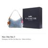 COACH Laurel Fabric Hobo Bag Shoulder Bag Large Women's Denim Blue CEF26-IMNIM
