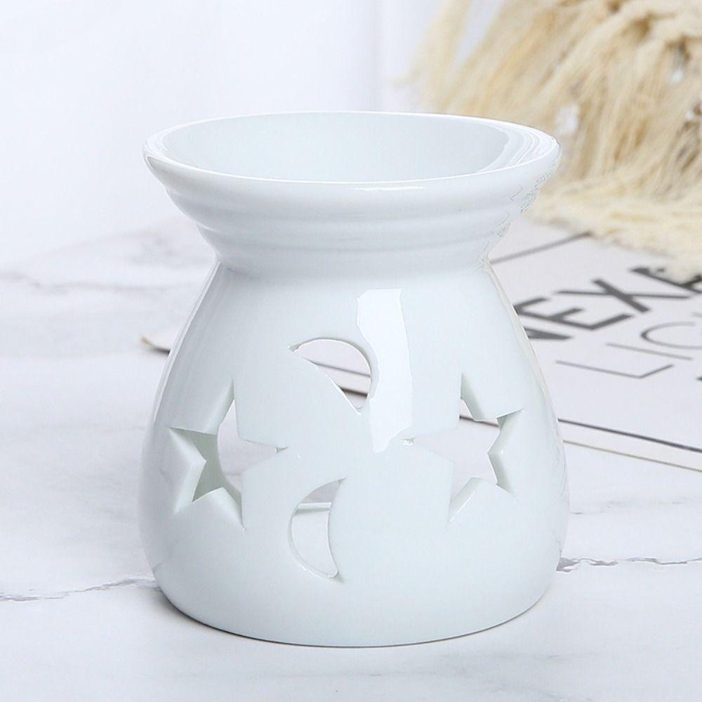 Durable Candle Essential Oil Burner Colorful Aroma Candle Holder Star Moon Incense Burner  Tealight