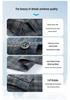 Men's Long Sleeve Brushed Plaid Cotton Shirt - Casual Thickened Shirt for Middle-Aged Dads