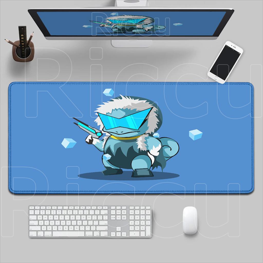 XXL Gaming Laptop Office Convenient Mousepad HD Printing squirtle Anime Desk Carpet Large Lock Edge Pokemon PC Keyboard Tablemat