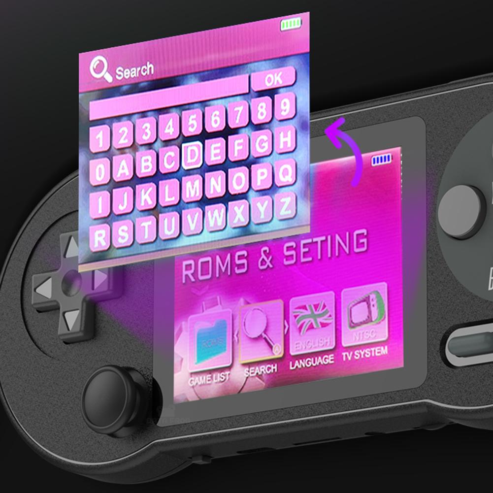 3 Inch Handheld Game Console With Rocker Classic Game Console Player Type-C Charging HD IPS Screen Birthday Gift for Children