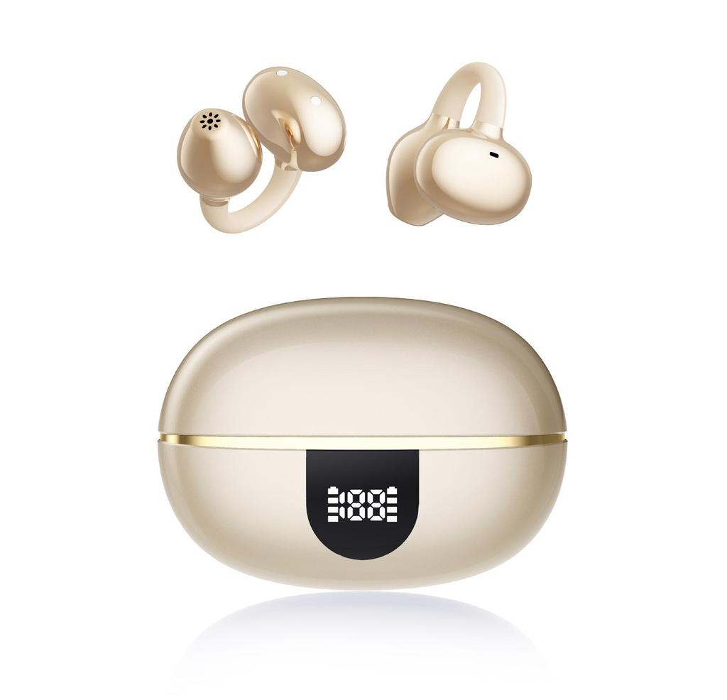 Diamond Buckle Bone Conduction Bluetooth Ear Clip: Noise Reduction, Low Latency, Lossless Sound Quality