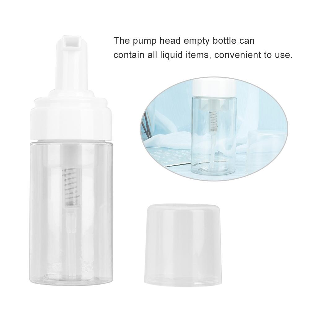 Portable Mousse Foaming Empty Bottle Refillable Travel Dispenser Container