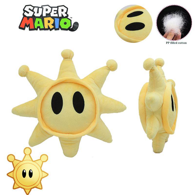 Cuddly 30cm/11.8in Super Mario Shine Sprite Plush Toy Soft Stuffed Doll Kids Gift