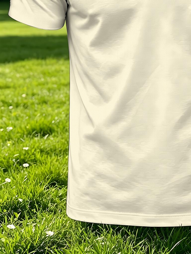 Men'S Outdoor Polo Shirt, Multi-Size Available, Fun Grass Print, Fashionable And Comfortable, Men'S Top Suitable for Hiking And Outdoor Leisure,