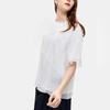 Fila X MIHARA YASUHIRO Loose Spliced Letter Print Casual Short Sleeve T-Shirt Women Tops Coconut-White F11W233101F-IV