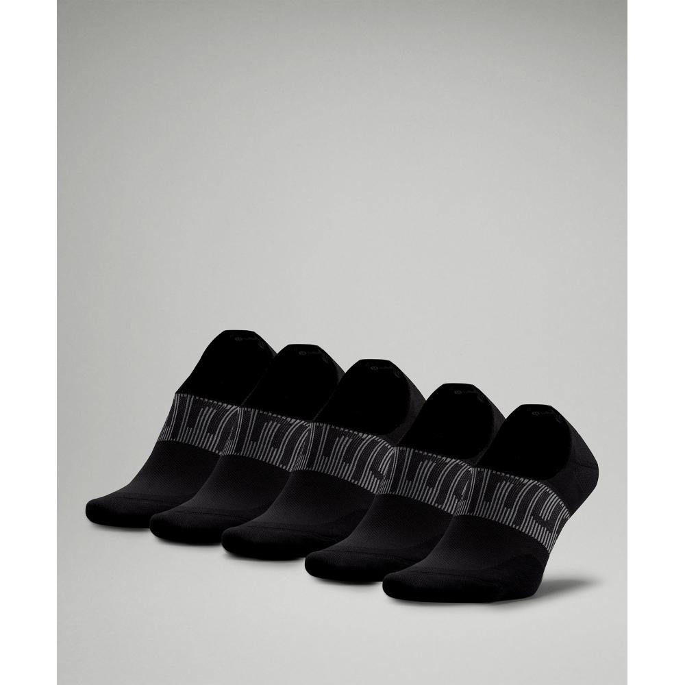 

Lululemon Носки мужские Power Stride No Show с активным сцеплением, 5 шт., черные XL