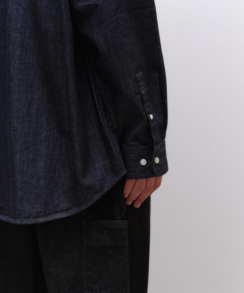 Musinsa Standard Oversized Denim Shirt [Deep Indigo]