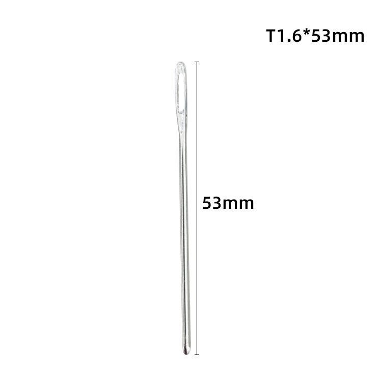 Curved Blunt-Tip Large-Eye Needle for Leather and Yarn DIY Projects