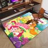 Custom Strawberry Princess Mat Personalized Name, Polyester Washable Indoor Entryway Rug, Gift for Christmas, Easter, Thanksgiving Day