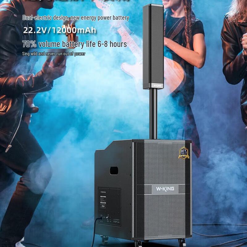 W-King K30 Outdoor Portable Trolley Bluetooth Speaker with Dual Microphones CN plug (adapter included)