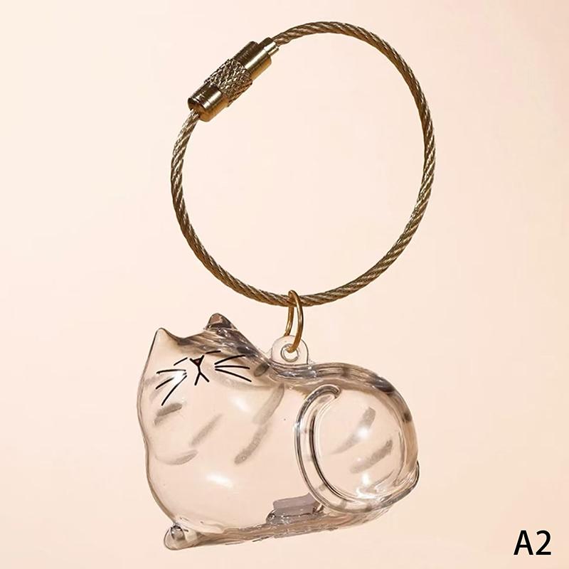 1/6Pcs My Pet'S Fur Container Cat Hair Storage Box Hanging Cat Keychain Pendant Pet Hair Grooming Souvenirs Bag Hanging Decor