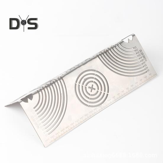 Instrument de marcare cu arc unghiular Reglabil cu arc liniar cu dublu scop Instrument de marcare cu metal multifuncțional pentru prelucrarea metalelor în construcții de inginerie