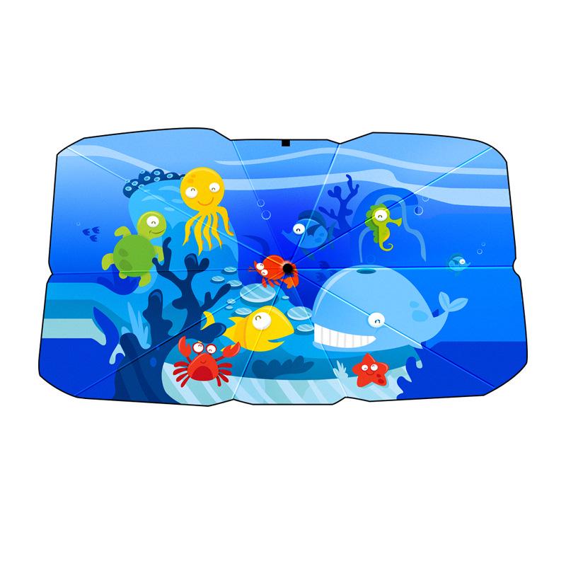 Cartoon Car Sunshade Umbrella for Front Windshield - Heat Insulation Protection