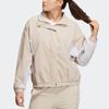 Adidas Must Haves Word Jacket With Letter Logo Print Women Casual Sport Jacket Miracle-Grey Tan-Brown HY2878