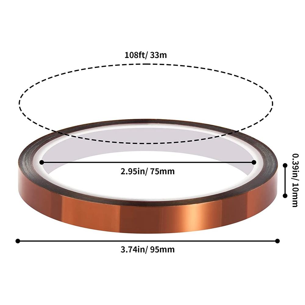 

BHBL 2 Rolls Heat Tape, 10mm x 33M 108Ft Heat Tape, Heat Transfer Tape, Heat Tape for Sublimation, Thermal Tape China Mainland
