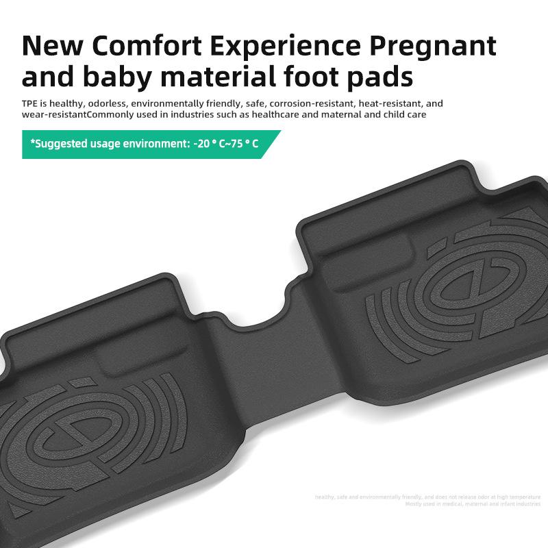 TPE Floor Mats for 2016-2025 Perodua Bezza, Includes Trunk Mats for Cross-Border Models.