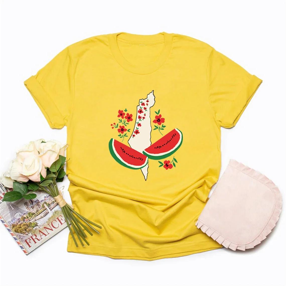 

This Is Not A Watermelon T-Shirts Funny Watermelon Women Tshirt Short Sleeve Graphic T Shirts Female Clothing Streetwear Tops 4XL