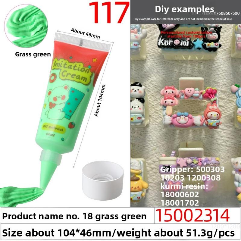 50g Eco-friendly and Easy-to-squeeze Simulated Cream Glue, Handcrafted Cream Glue Oil Glue